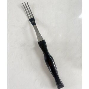 Cutco Cutlery 1727 Dark Brown Handle USA Turning Carving Fork‎ 12" Meat Turkey
